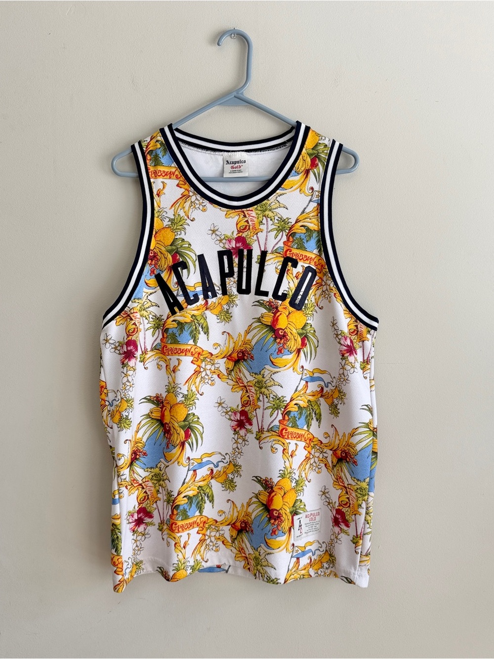 Acapulco Gold Palm Springs Basketball Jersey Tank L